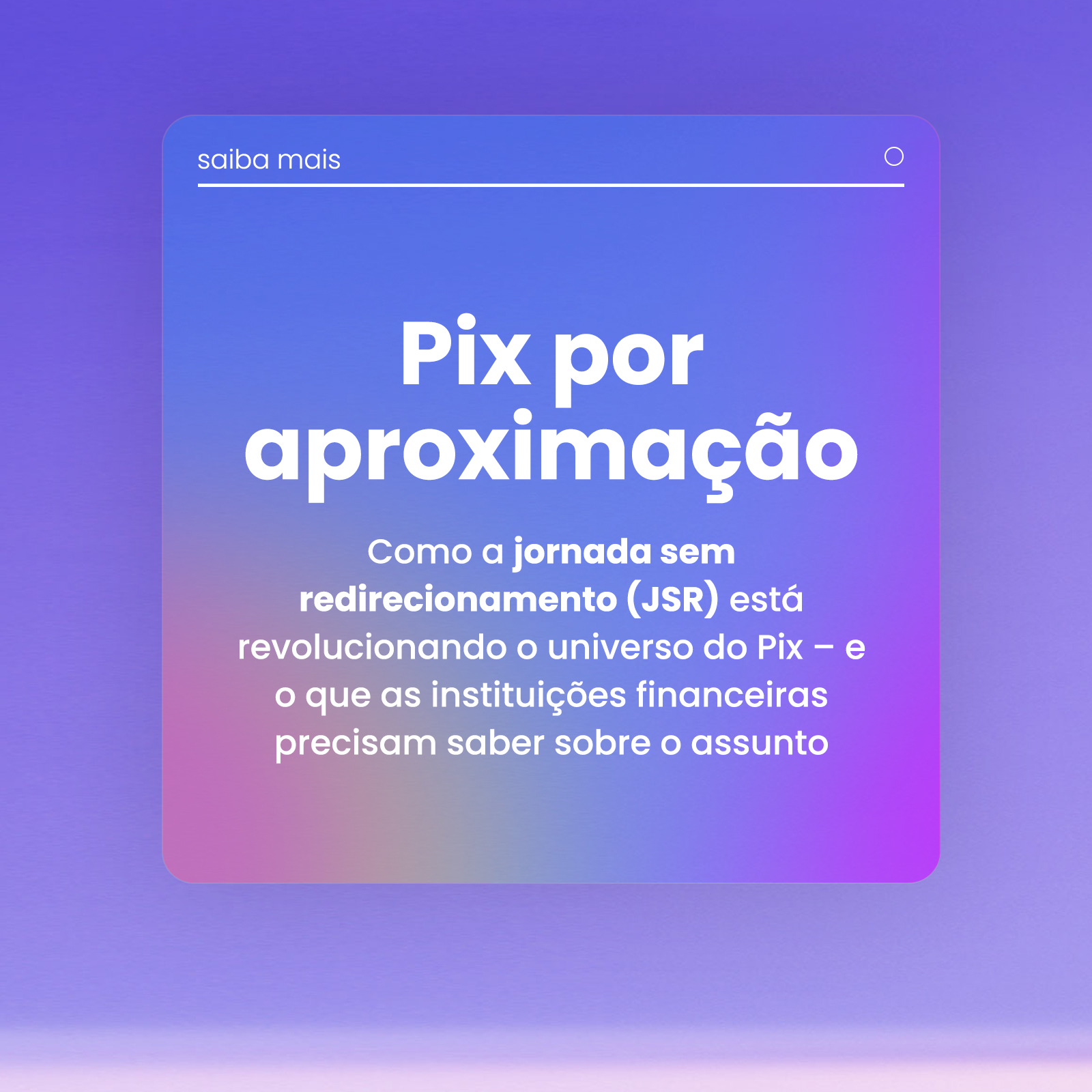 Pix por aproximação